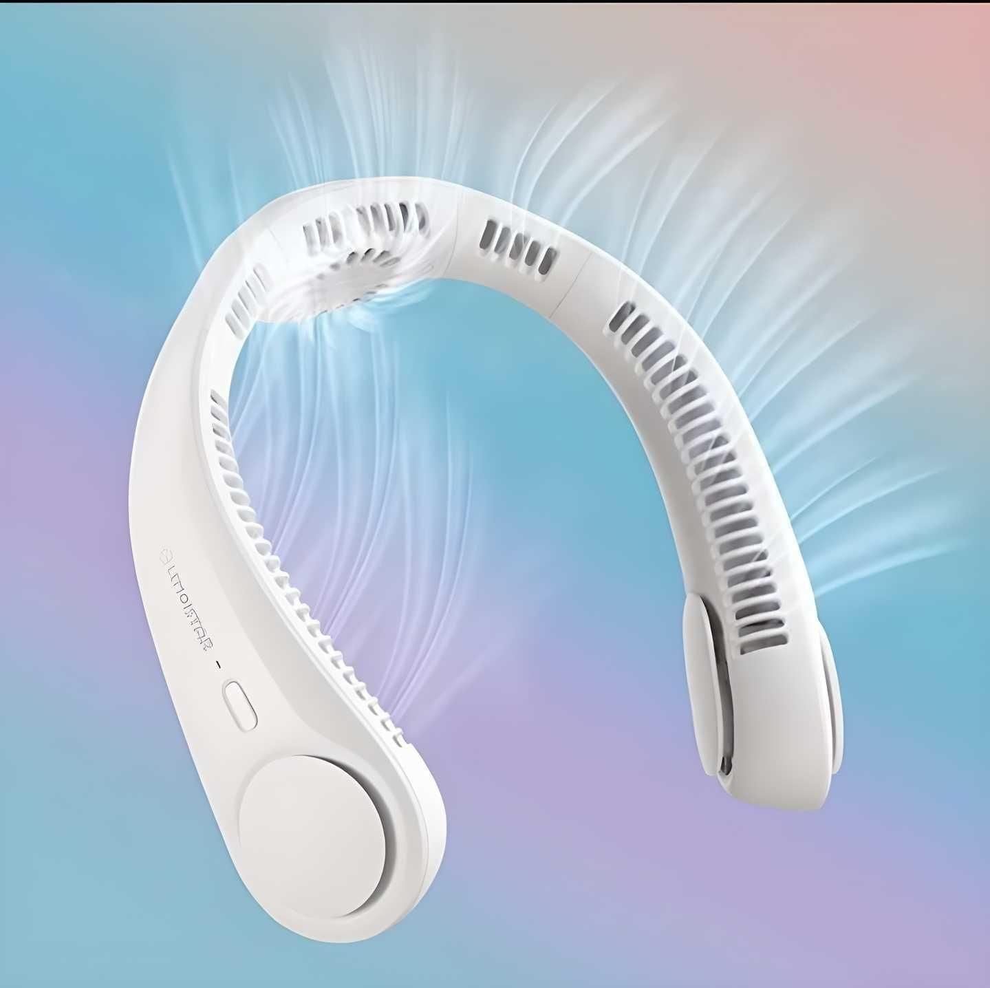 CoolWave Bladeless Neck Fan – Stay Cool Anywhere