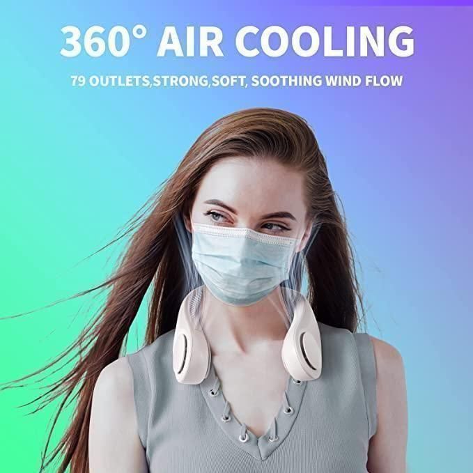 CoolWave Bladeless Neck Fan – Stay Cool Anywhere